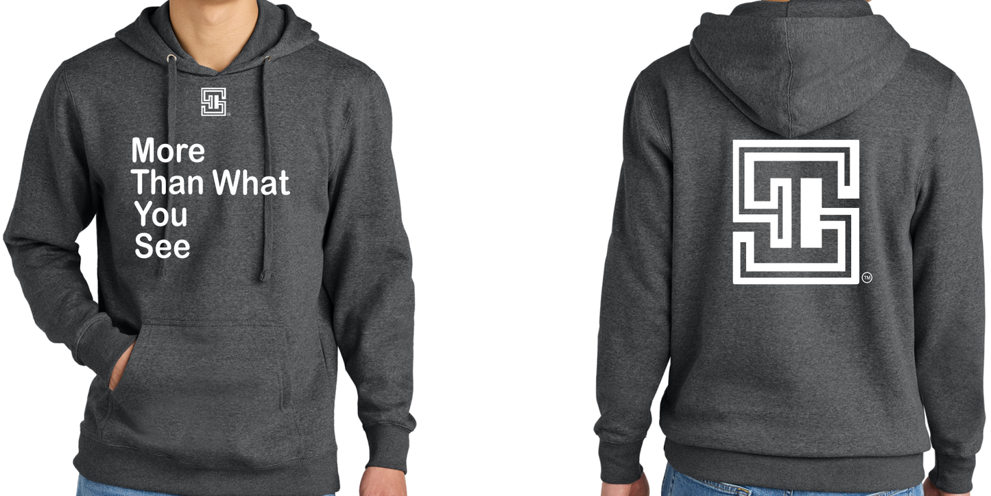 MORE THAN WHAT YOU SEE "GREY' HOODIE
